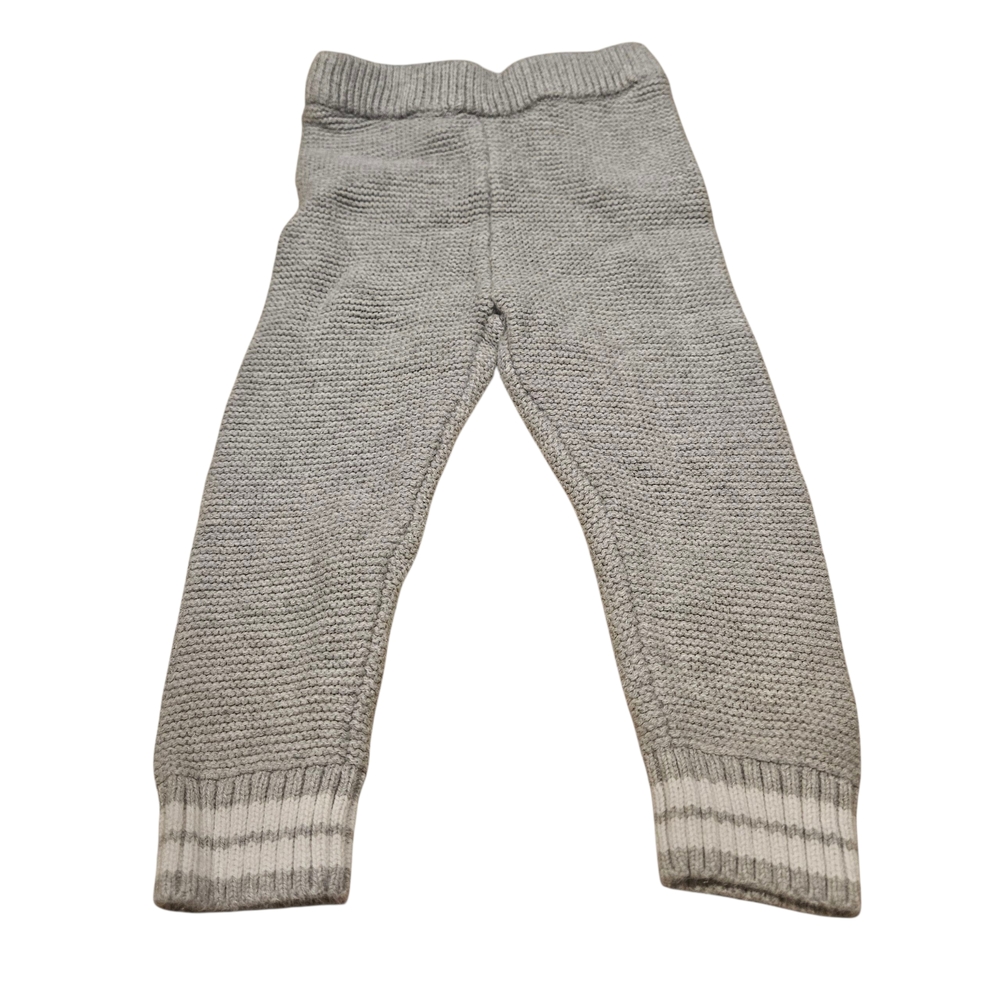Hope & Henry Organic Thick Cozy Gray Knit Kids Bottoms